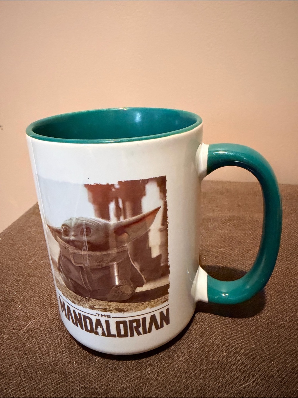 Grogu Ceramic Mug - Teal Accent